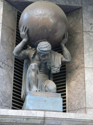 Sculpture of Atlas, of Greek mythology, in Melbourne, Australia (wikipedia.org)
